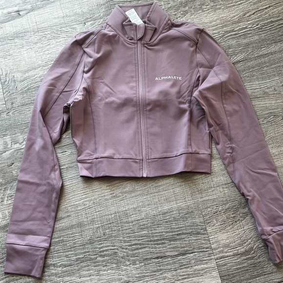 Alphalete trace jacket in purple dove - Picture 15 of 17